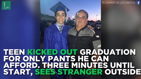 Teen Kicked out Graduation for Only Pants He Can Afford. Three Minutes Until Start, Sees Stranger Outside