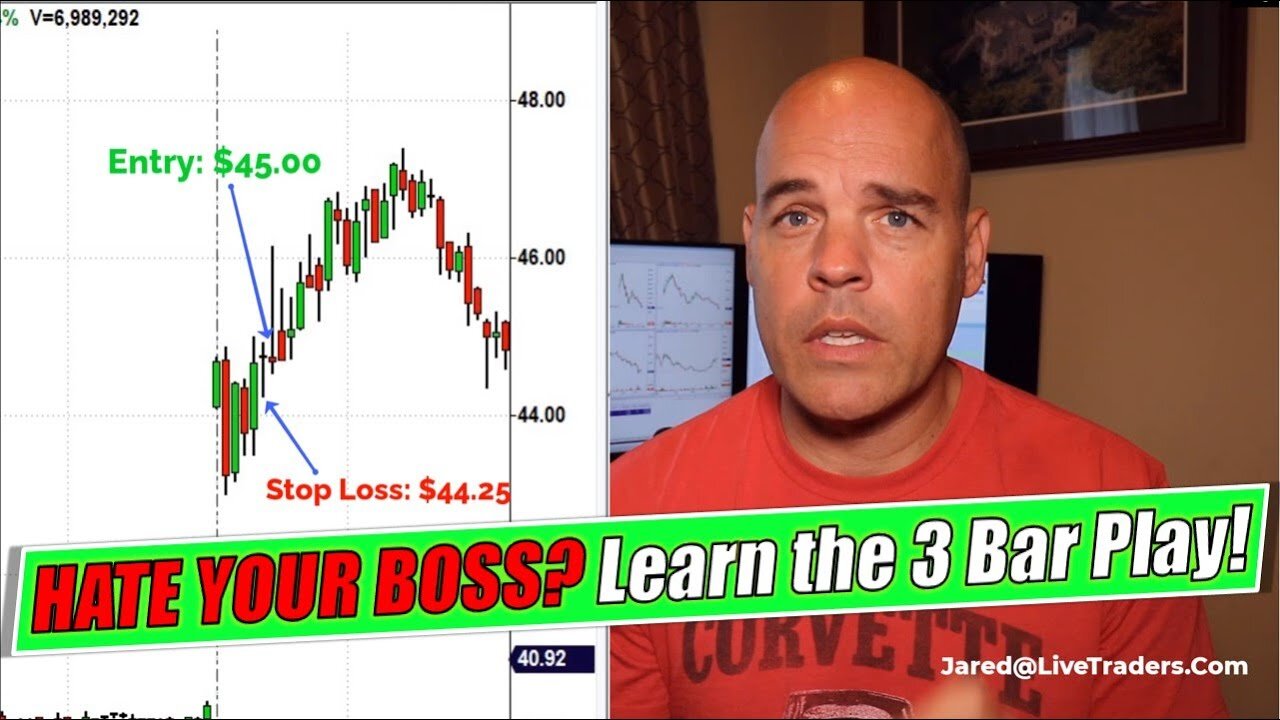 Hate Your BOSS? Trading ONE 3 Bar Play a Day Keeps the JOB Away!