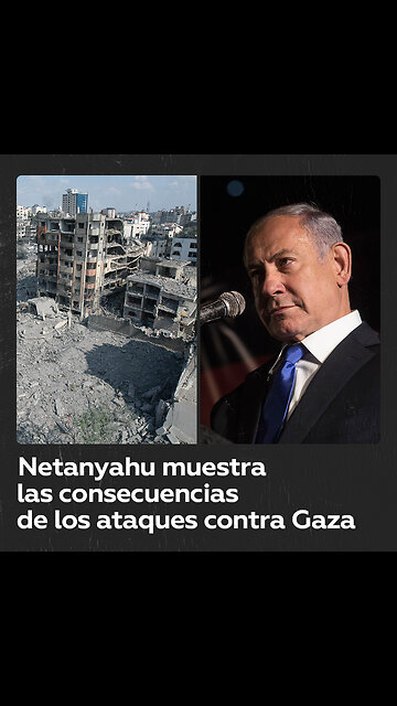 Primer ministro israelí muestra videos de los ataques contra Gaza