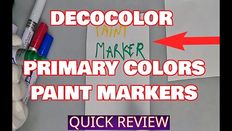 Great for Autographs, Crafts, DecoColor Primary Color Pack