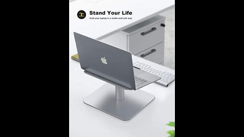 Laptop stand. Swivel Laptop Stand, Lamicall Laptop Riser - [360-Rotating]