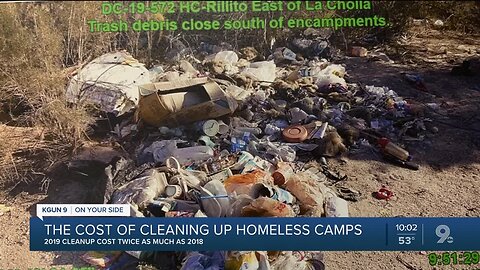 Pima County spending more money cleaning up homeless camps
