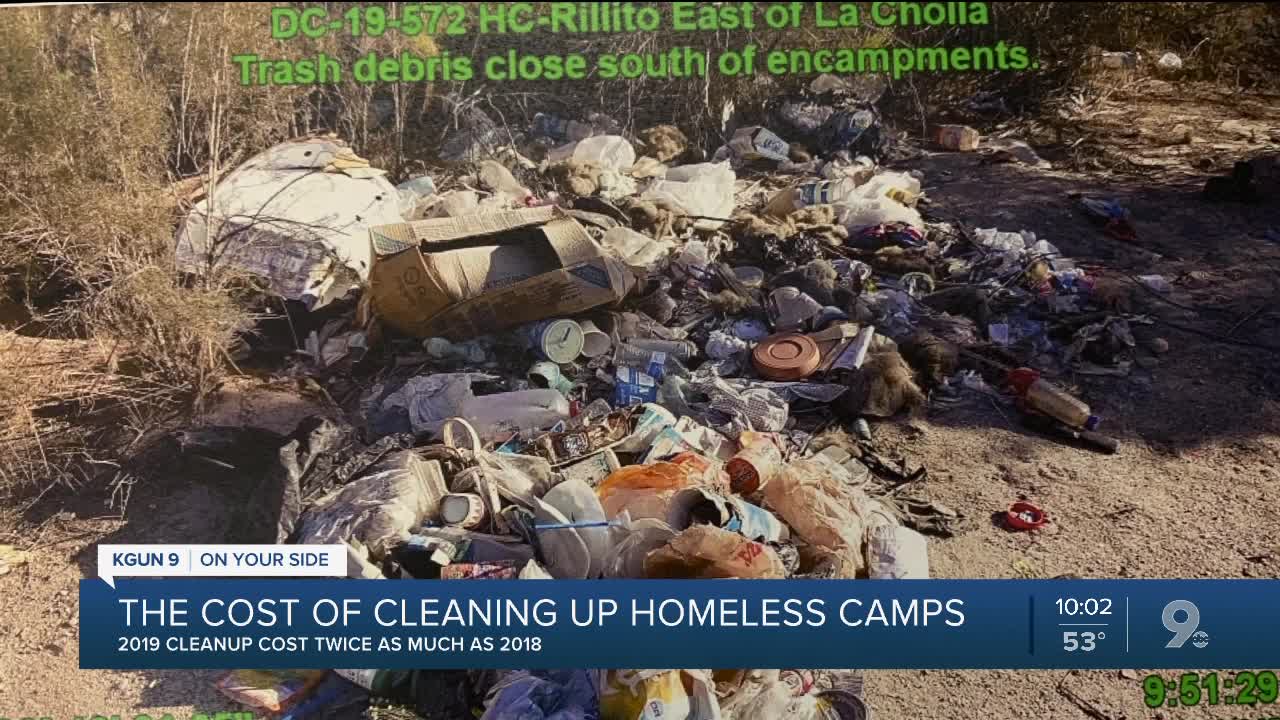 Pima County spending more money cleaning up homeless camps