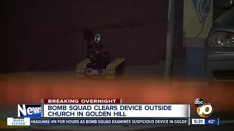 Suspicious device found outside church in Golden Hill