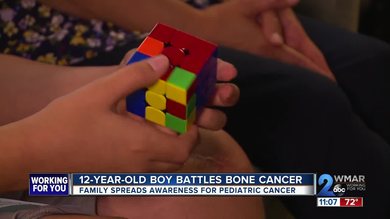 12-year-old boy battles cancer, family spreads pediatric cancer awareness