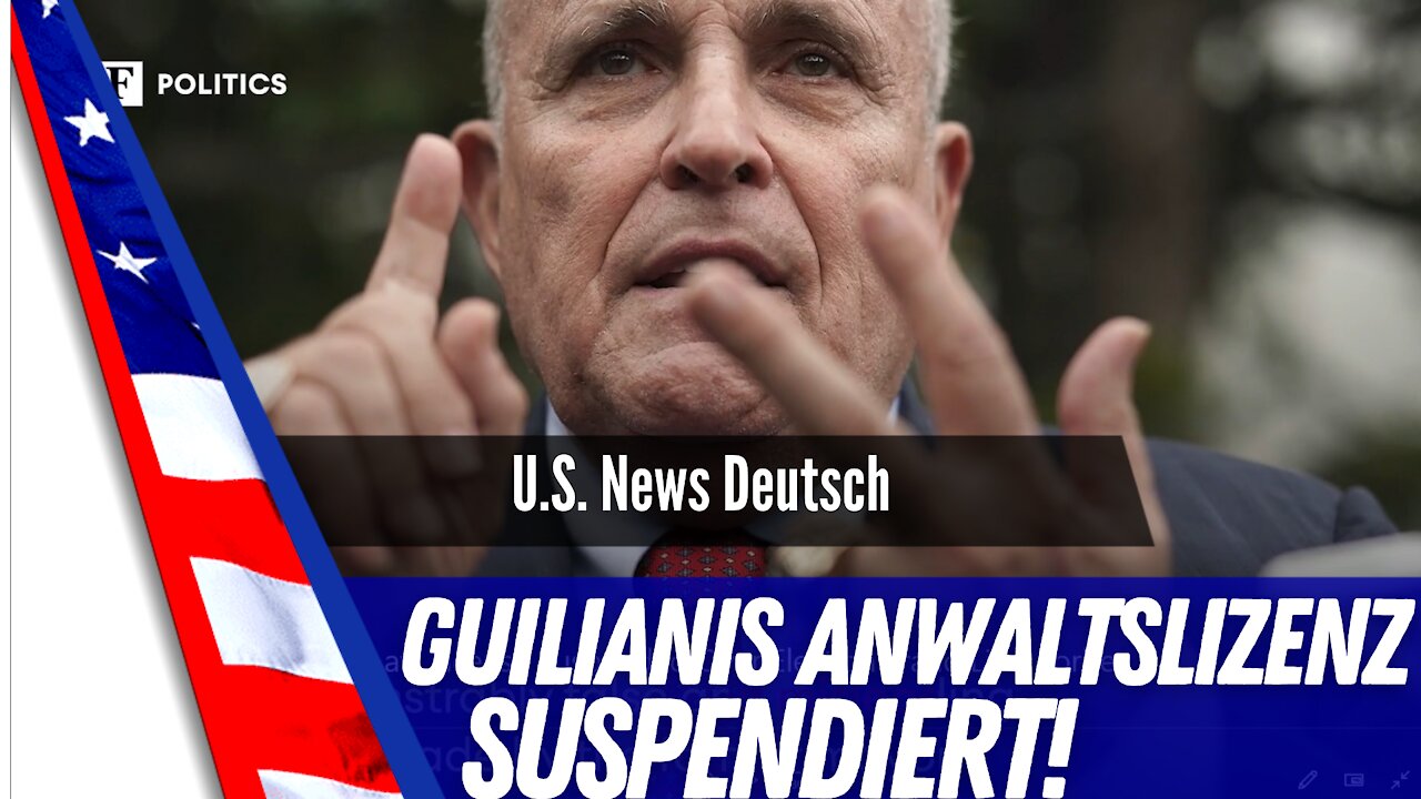 Rudy Guiliani verliert seine Lizenz