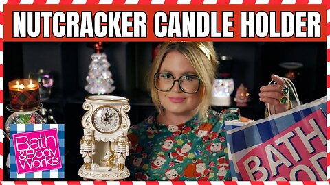 Bath & Body Works NEW 2023 Nutcracker Grandfather Clock Candle Holder Haul & Demo | Moving Pendulum