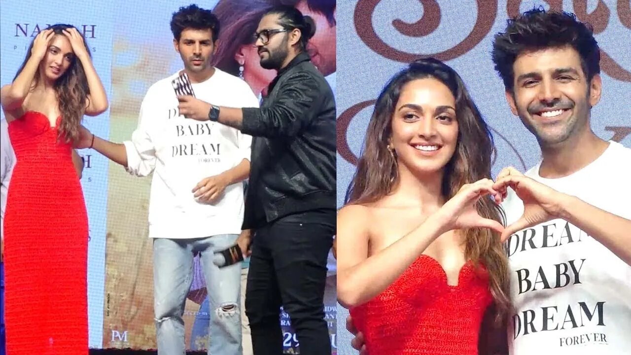 Kartik Aaryan और Kiara Advani पर Fans ने बरसाया प्यार, छाये Satyaprem Ki Katha के Song Event में 🤩💖📸