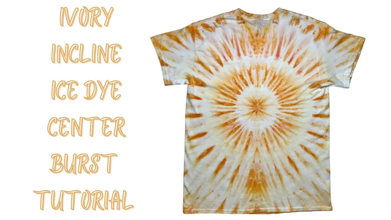 Tie-Dye Patterns: Ivory Incline Ice Dye Center Burst