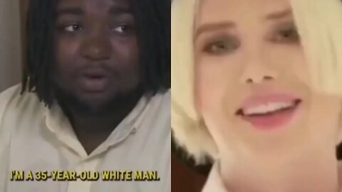 Black guy identifies as a White Man