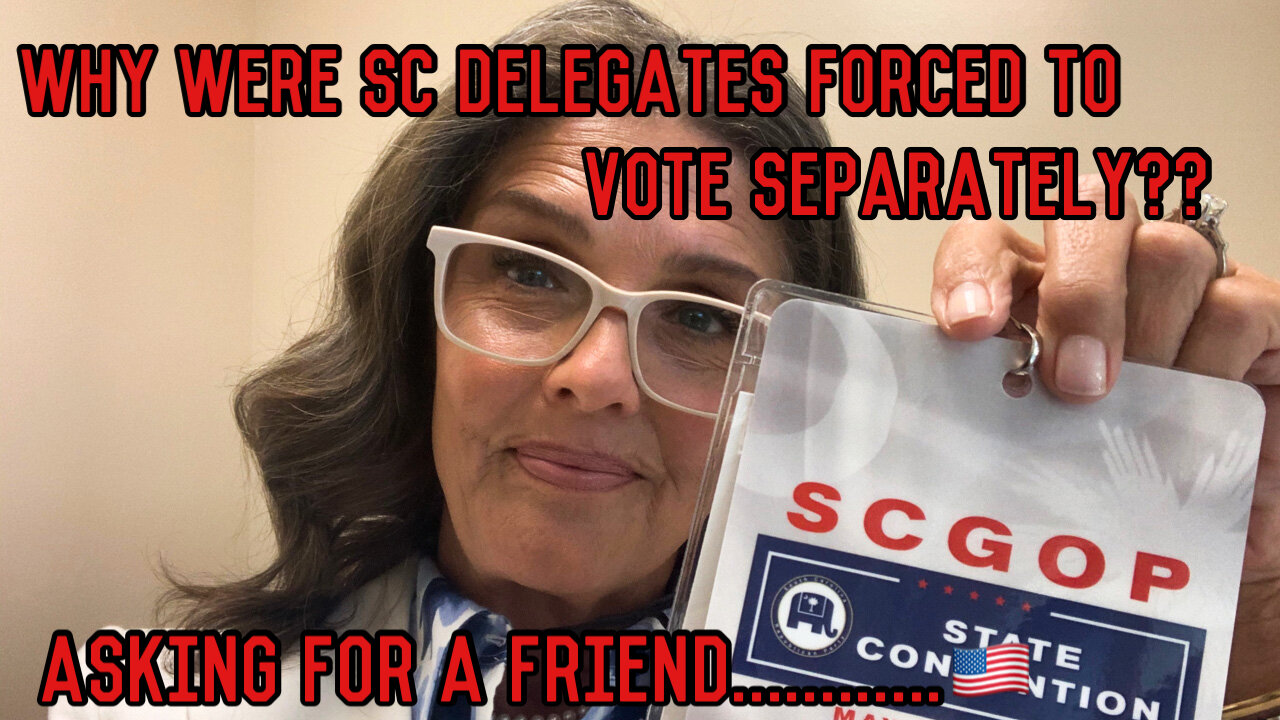 What’s the real reason the SC State Convention was held in separate locations Drew McKissick?