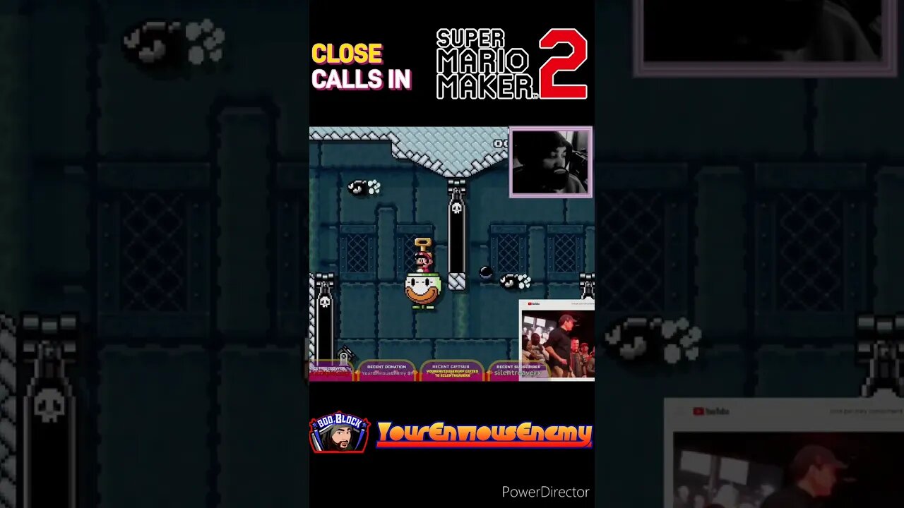 #shorts Close Calls in Mario Maker 2 #mariomaker2