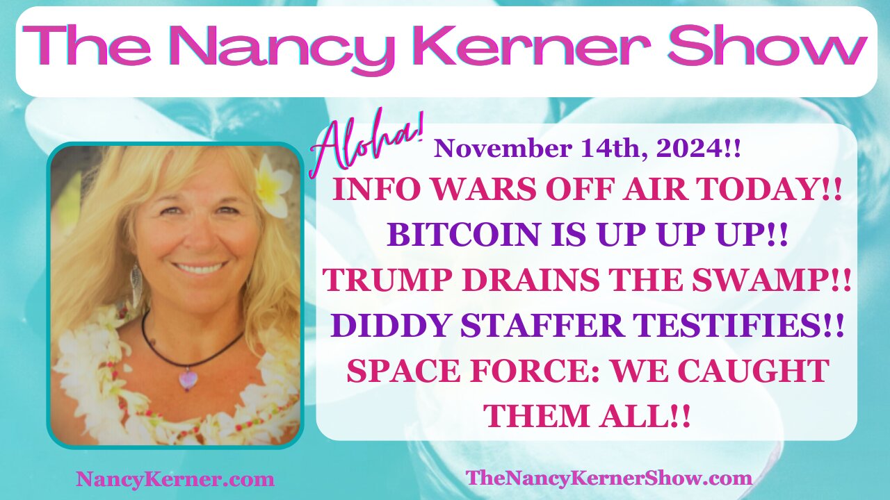 INFO Wars OFF Air! BTC SOARS! Buh-Bye Swamp! Diddy Staffer Testifies! Space Force: Caught Them ALL!