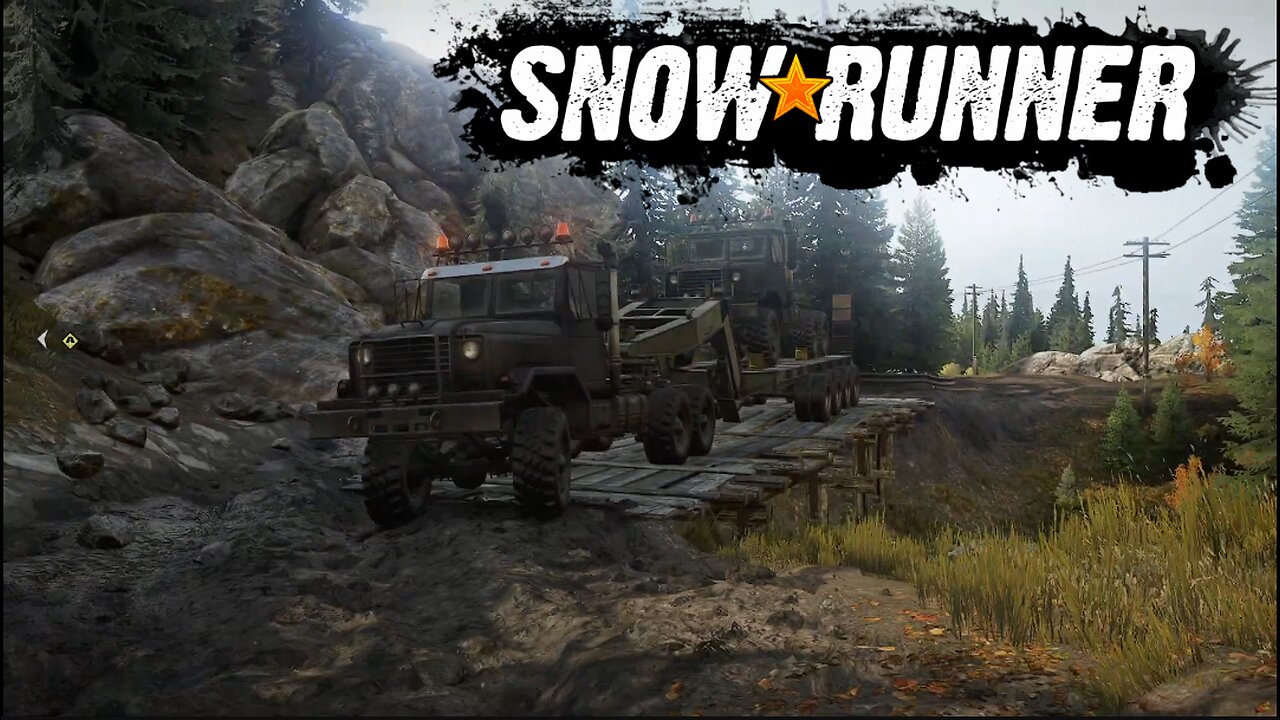 SnowRunner - Transporting trucks to Island Lake