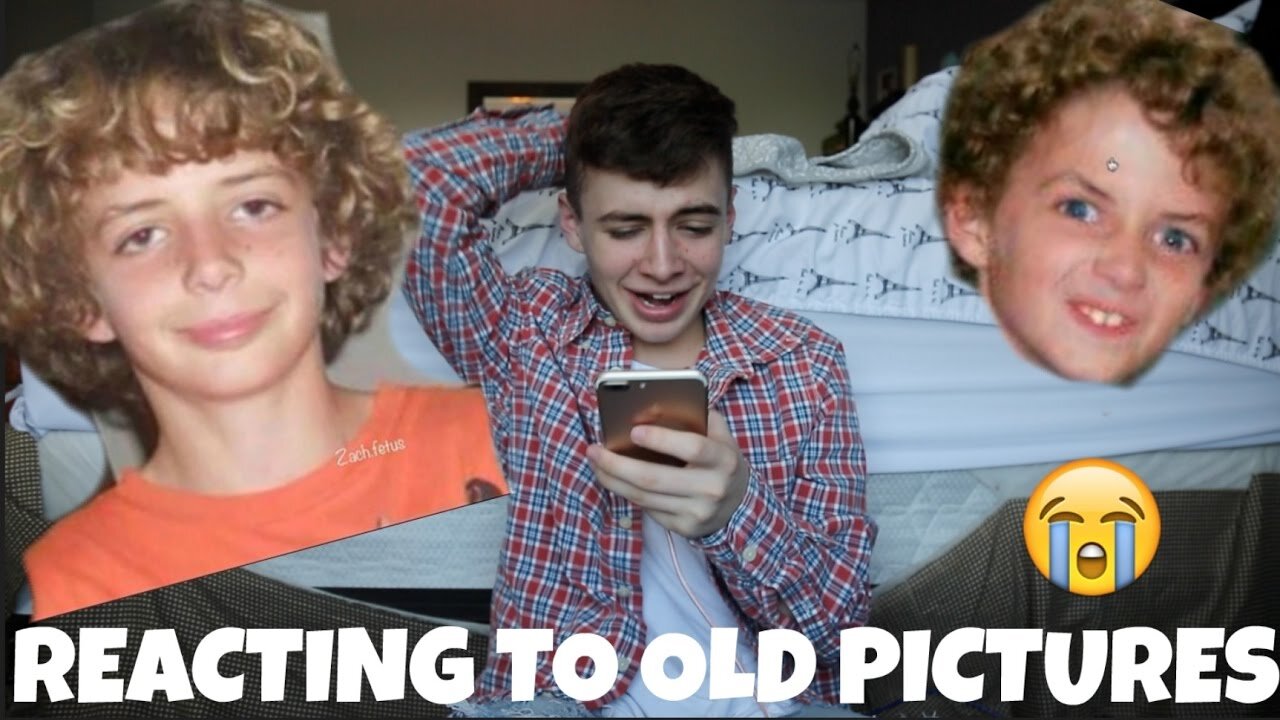 REACTING TO MY OLD PICTURES | Zach Clayton