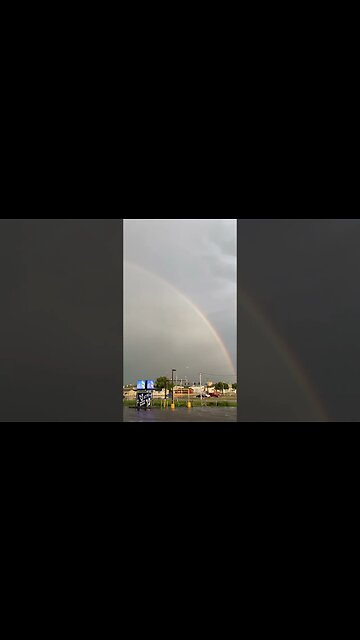 Beautiful Double Rainbow 😍😍😍 #rainbow #doublerainbow #storm