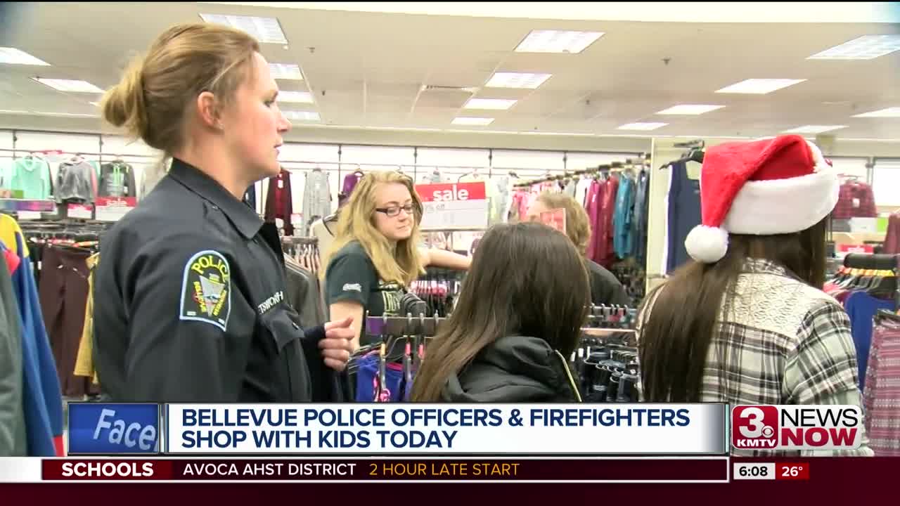 Bellevue Police and firefighters to shop with kids