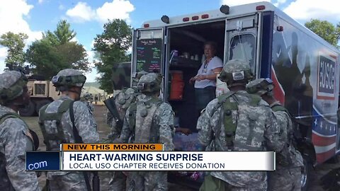 USO Wisconsin surprised by huge check
