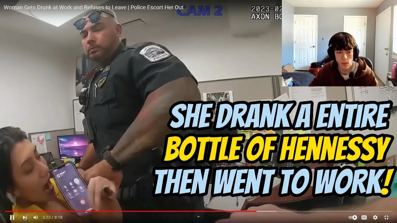 She Drank A Bottle Of Hennessy, Then Went To Work! (ARRESTED)
