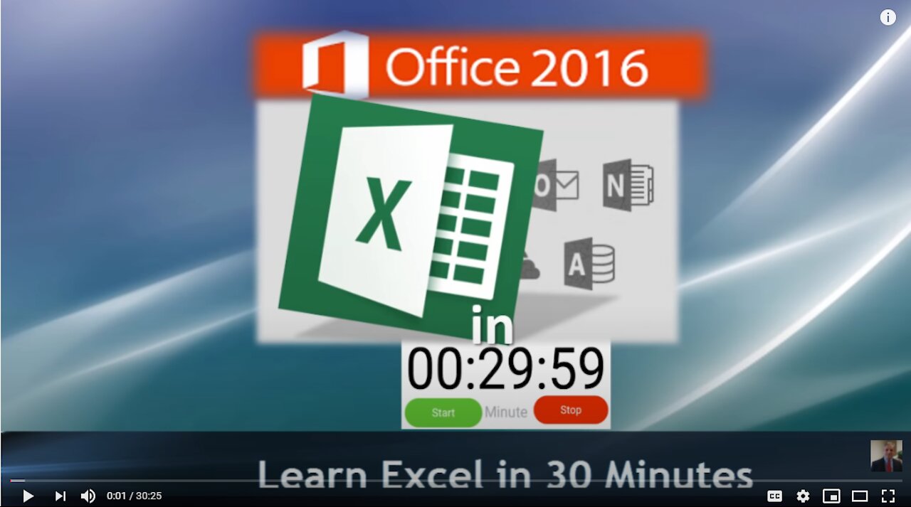 Excel Tutorial: Learn Excel in 30 Minutes - Just Right for your New Job Application