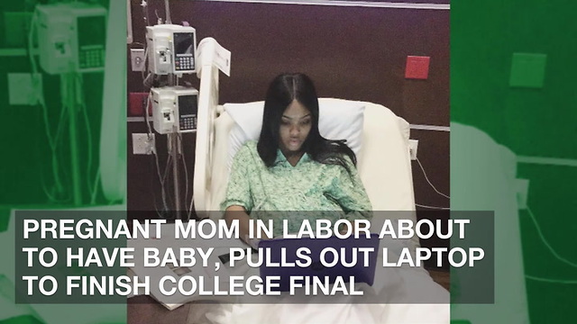 Pregnant Mom in Labor About to Have Baby, Pulls Out Laptop to Finish College Final