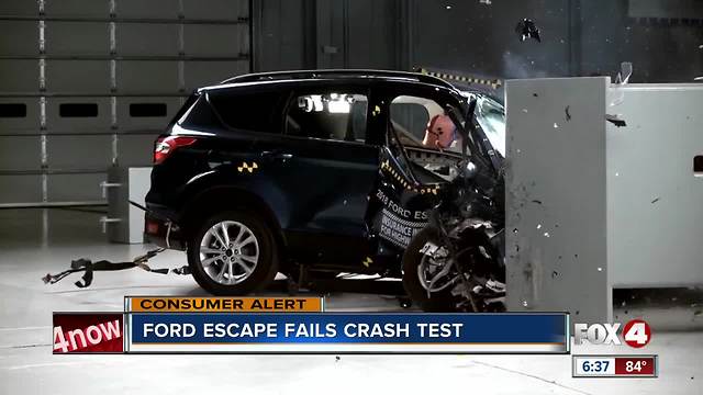 ford escape fails crash test