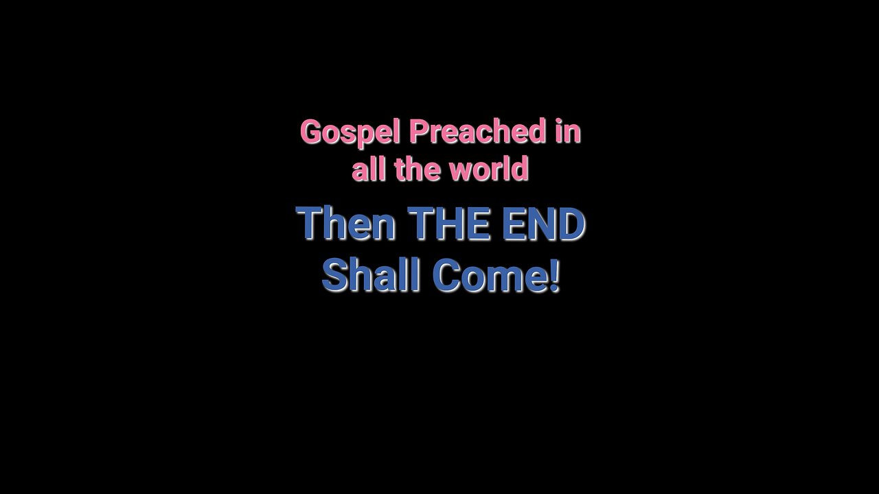 This Gospel of the KINGDOM!