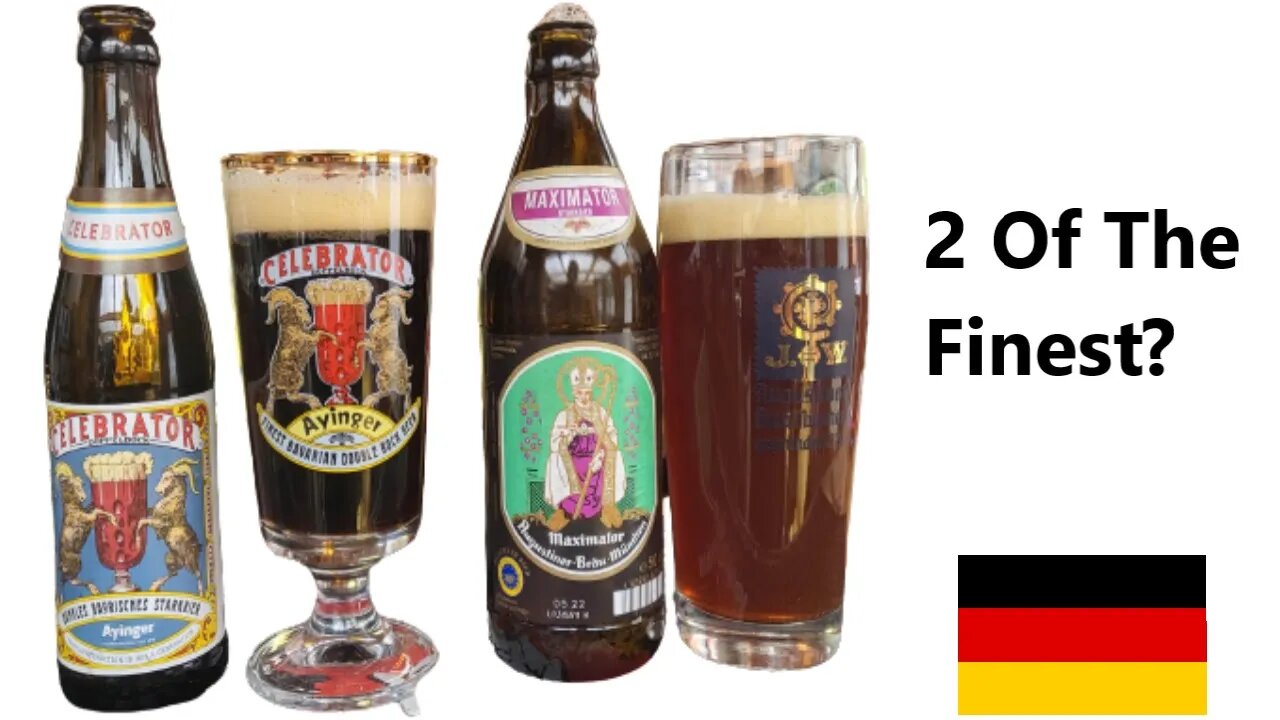 AYINGER CELEBRATOR DOPPELBOCK 6.7% ABV AUGUSTINER MAXIMATOR 7.5% ABV