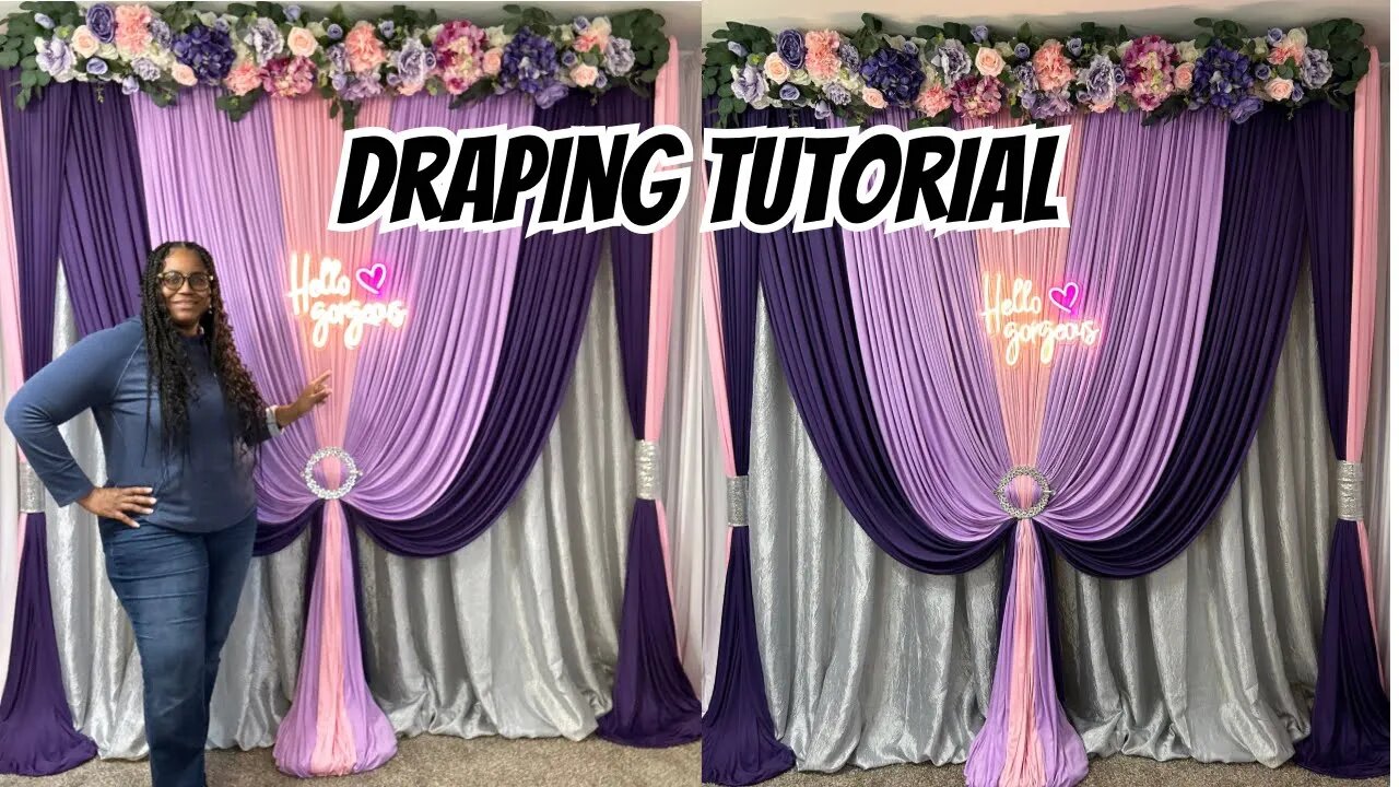 Easiest way to add flowers to draping