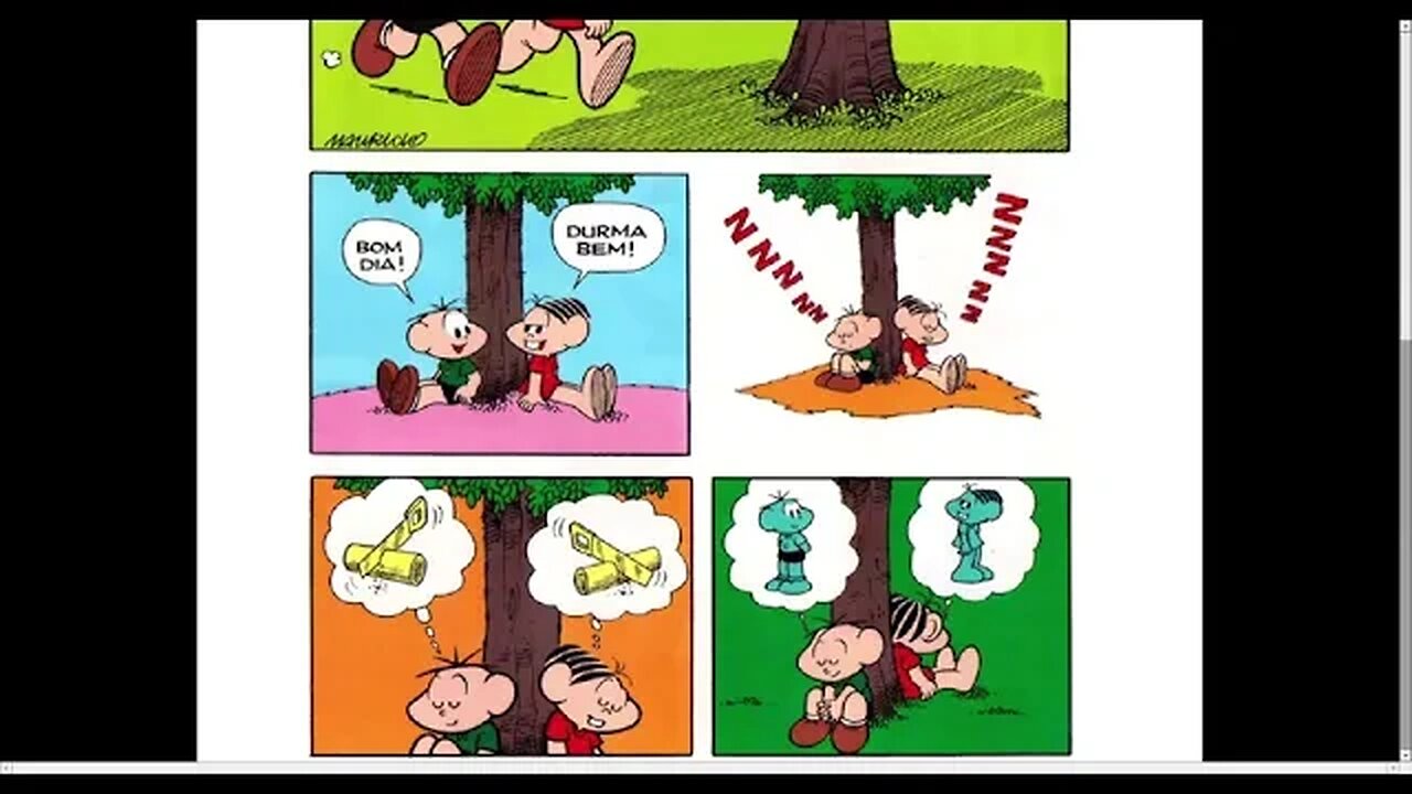 Cebolinha Um Sonho Muito Louco [Pause o Vídeo Caso Não Consiga Ler]