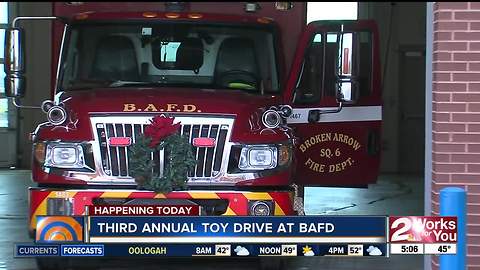 Broken Arrow Fire Department is collecting toys for the holidays