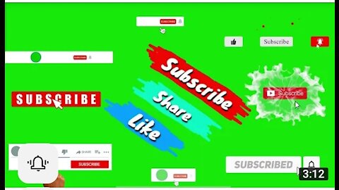 Top 10 || New Green Screen Subscribe Button Without Copyright 2020