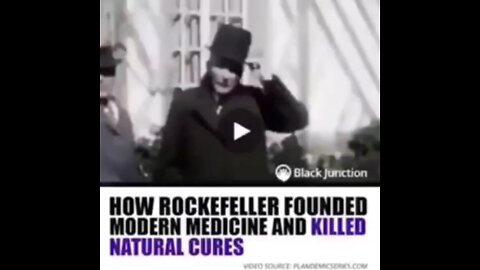 John D Rockefeller started Pharma ruined natural remedies