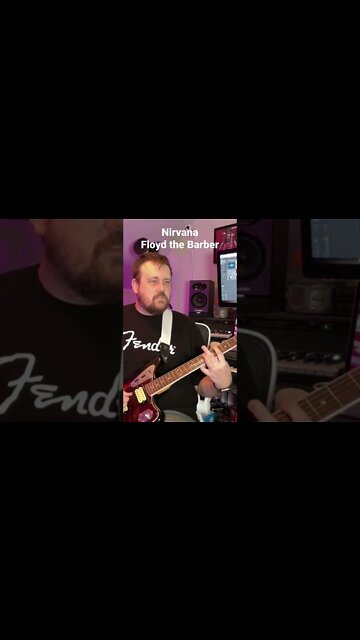 Nirvana - Floyd the Barber Guitar Cover (Part 1) - Fender Kurt Cobain Jaguar