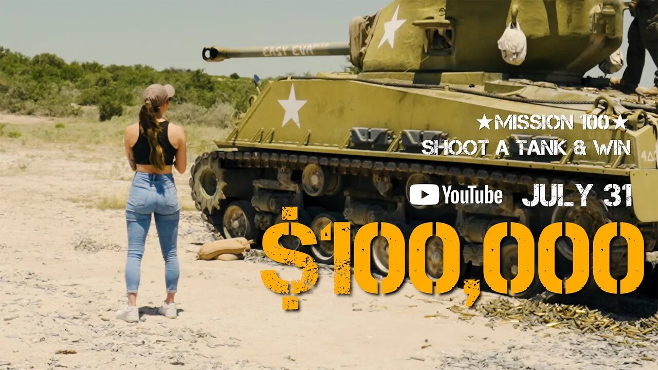 5 CONTESTANTS Shoot a TANK for $100K | M100 Teaser