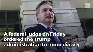 Judge Rules In Favor Of CNN, Acosta, White House Must Return Press Pass