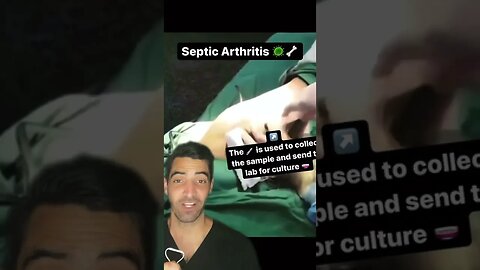 Pimple pop Septic Knee