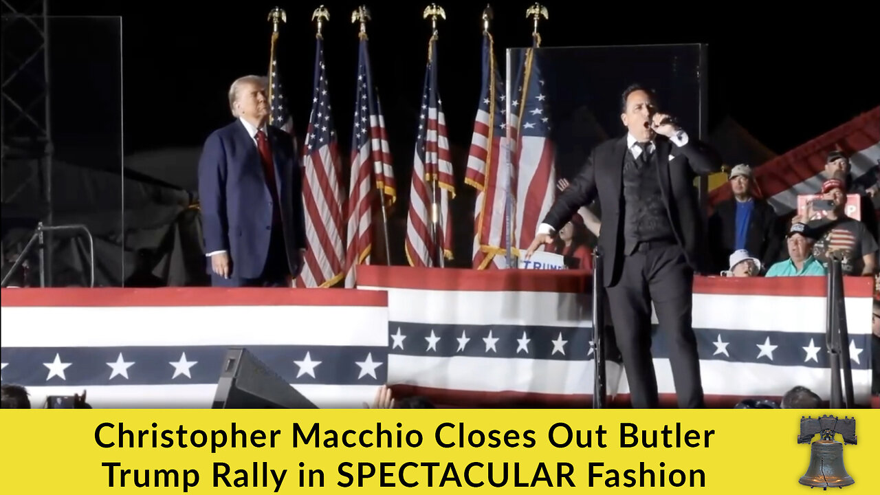 Christopher Macchio Closes Out Butler Trump Rally in SPECTACULAR Fashion