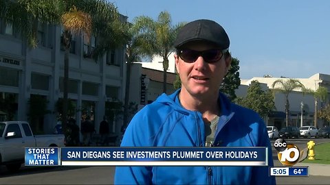 San Diegans feel investments plummet