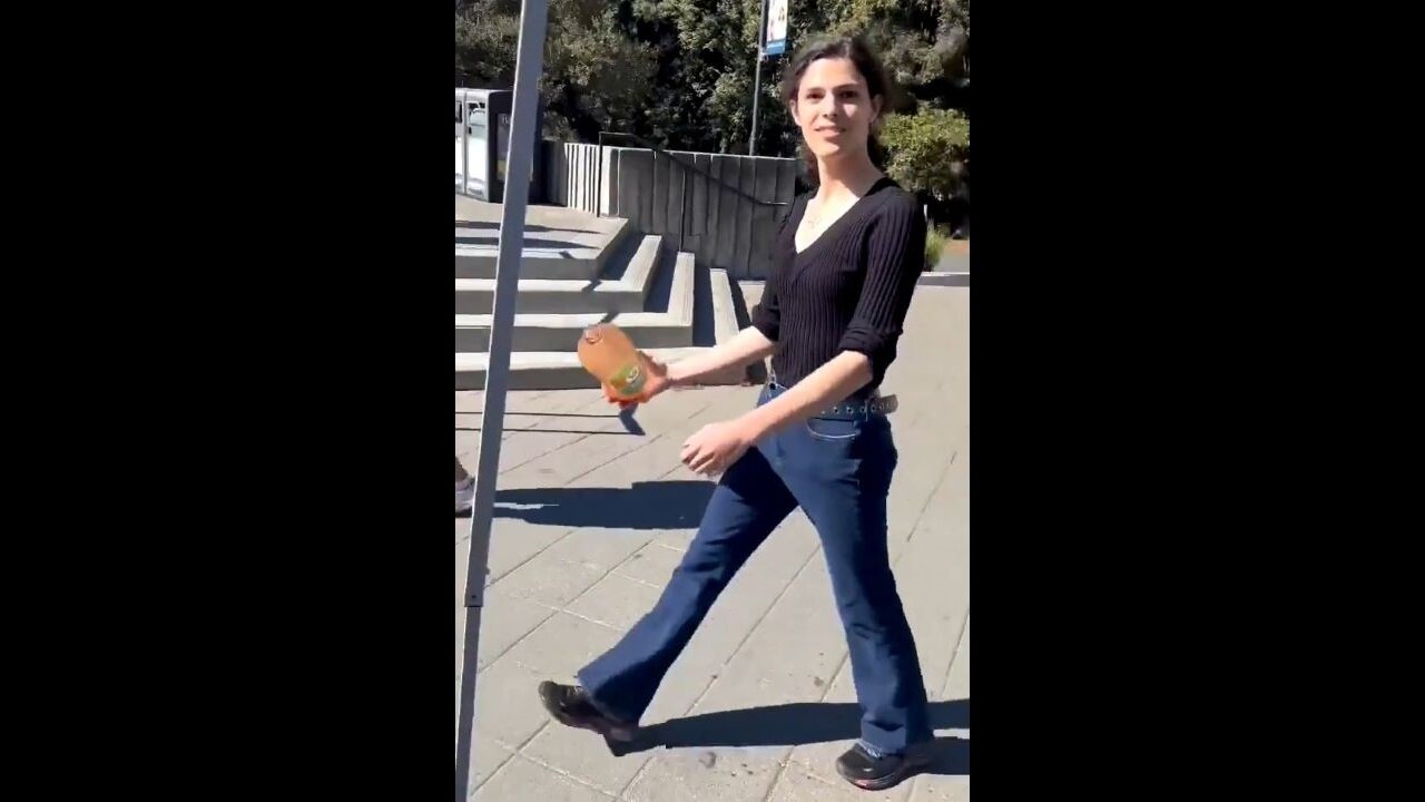 Unhinged Tranny Attacks Turning Point USA While At UC Berkeley