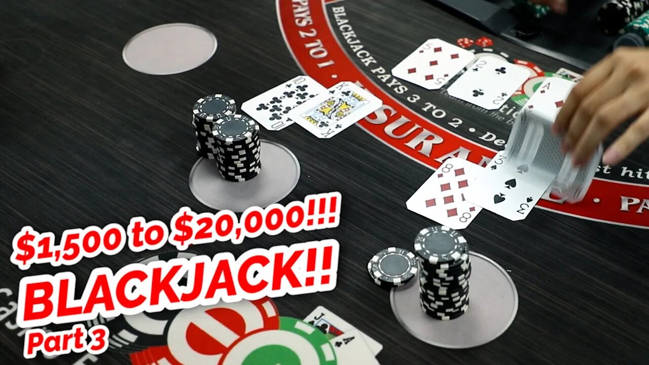 CAN'T BELIEVE IT!! 10X PROFIT BLACKJACK!? Part 3 (Timmy Vs. David)