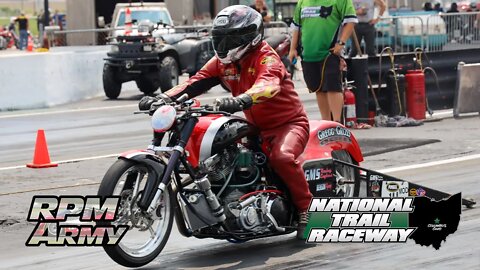 Mod and Pro Mod Eliminations All Harley Drag Racing National Trail Raceway