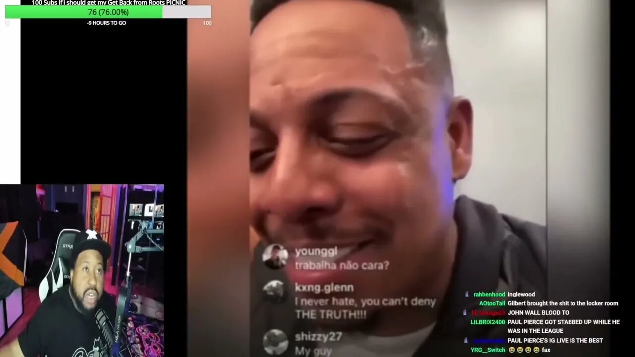 Living his best life DJ Akademiks reacts to Paul Pierce drunk on Kevin Garnetts stream