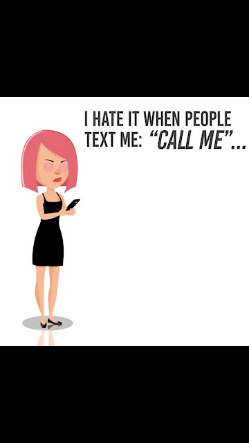 I hate it when people text me call me [GMG Originals]