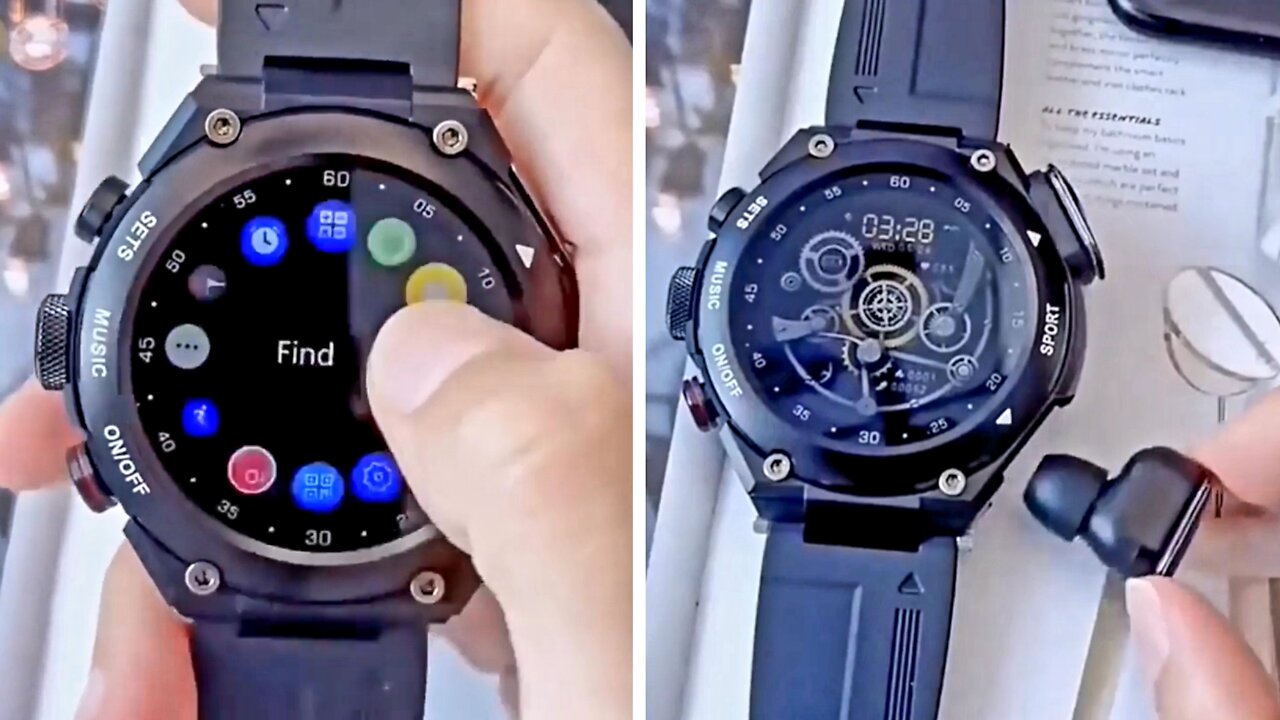 Touch Screen Smartwatch With Earphones