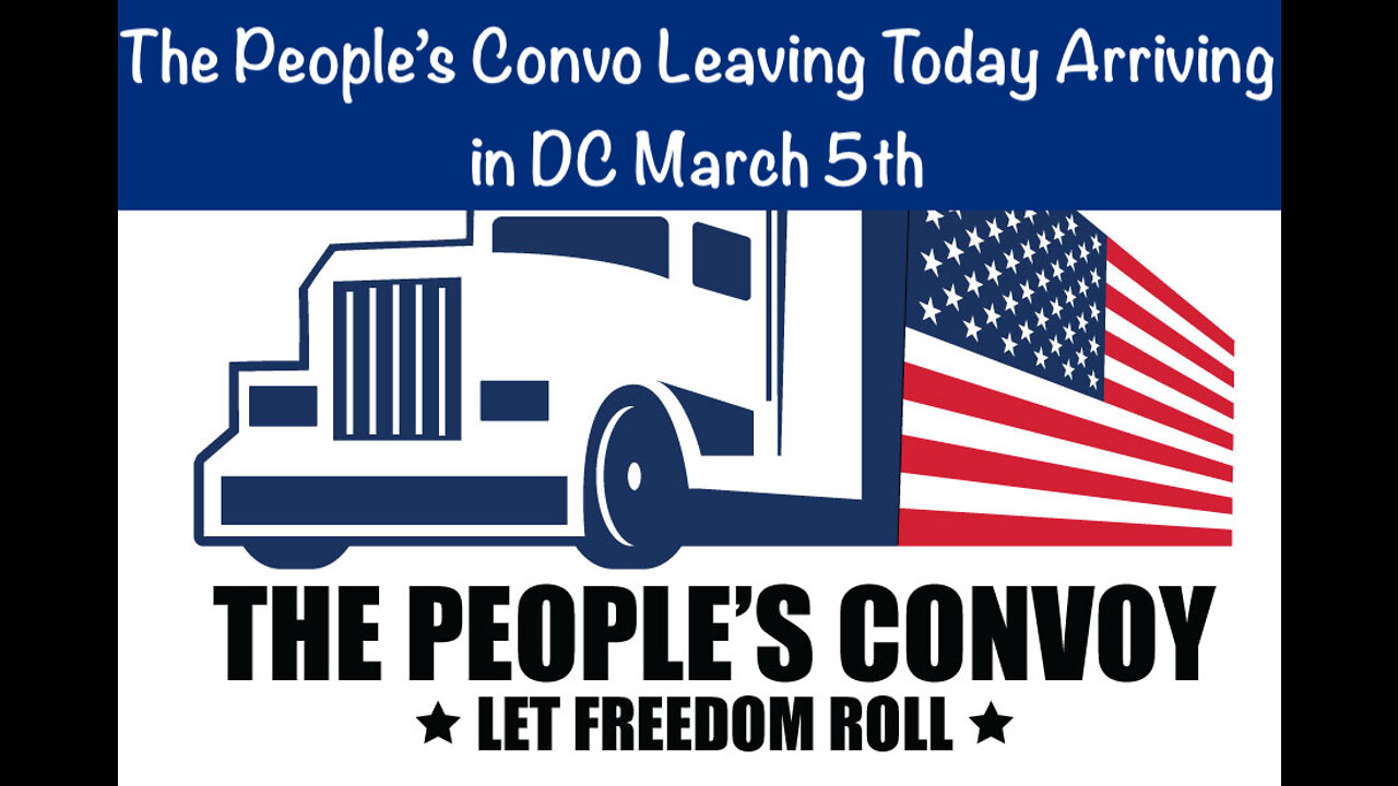 People’s Convo Leaving Today Arriving in DC March 5th