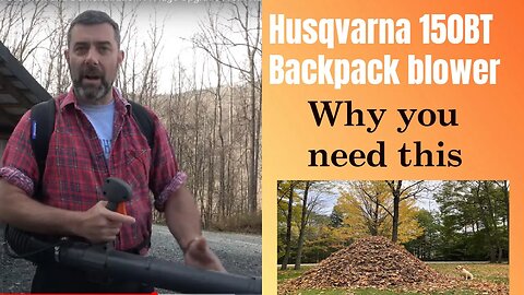 The Husqvarna 150BT Backpack Blower. An Overview and Demonstration. A Huge Upgrade From Handhelds!