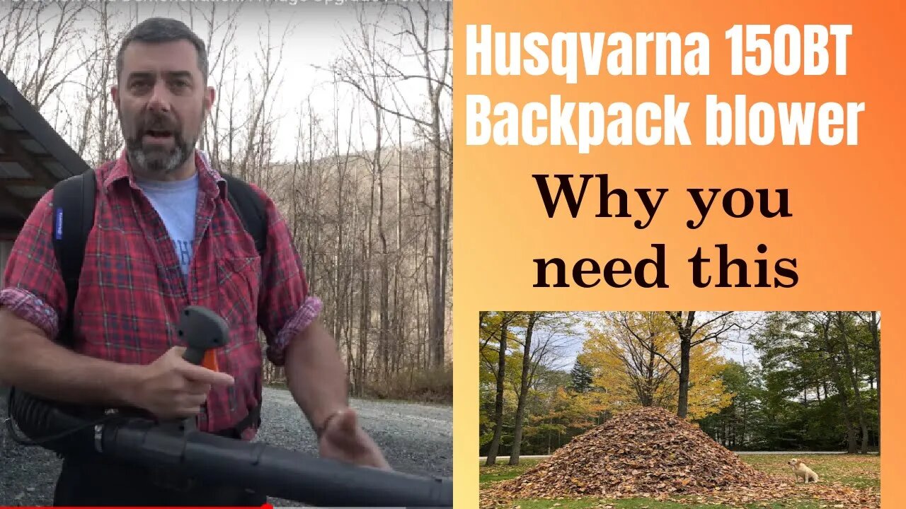 The Husqvarna 150BT Backpack Blower. An Overview and Demonstration. A Huge Upgrade From Handhelds!