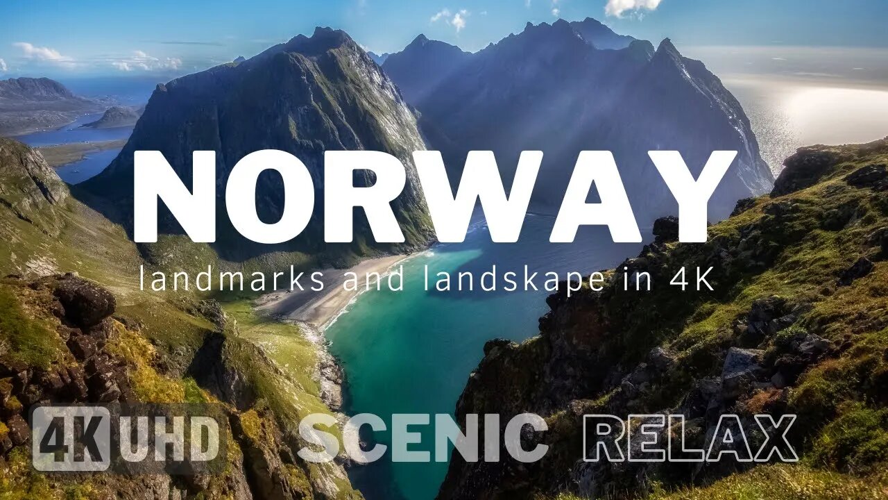 Norway 4K | Scenic Relaxation video with calming music | Relaxation video