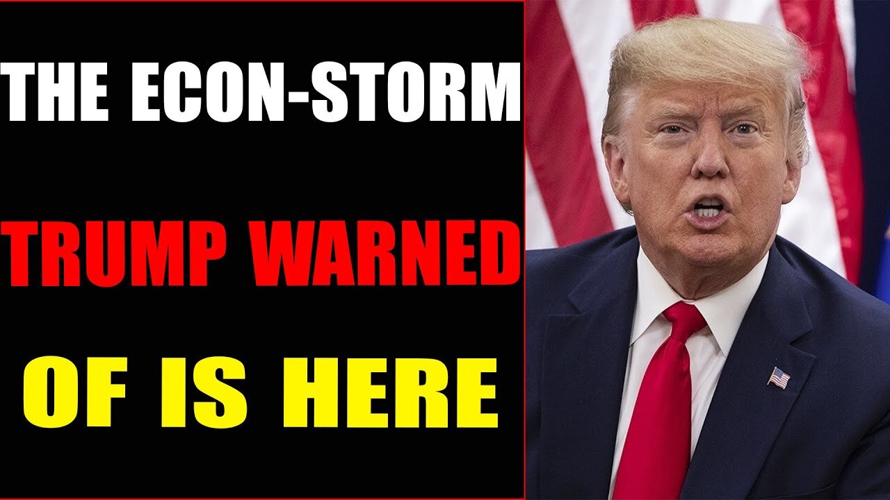 WARNING!!! TRUMP BREAKING NEWS: THE ECON - STORM TRUMP WARNED OF IS HERE - TRUMP NEWS